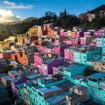 Colorful Houses of Bogota in Colombia