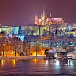 Prague Castle at night