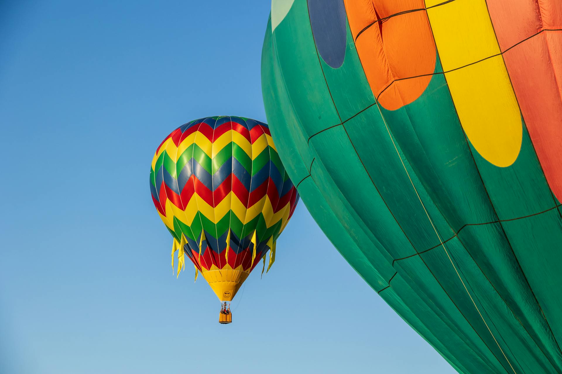 Colorful Hot Air Balloons Flying on Sky