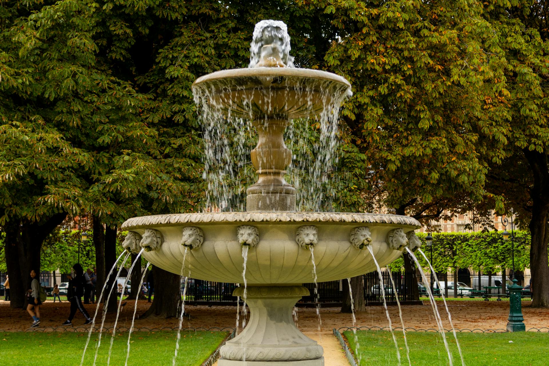 Fountain in Paris Park