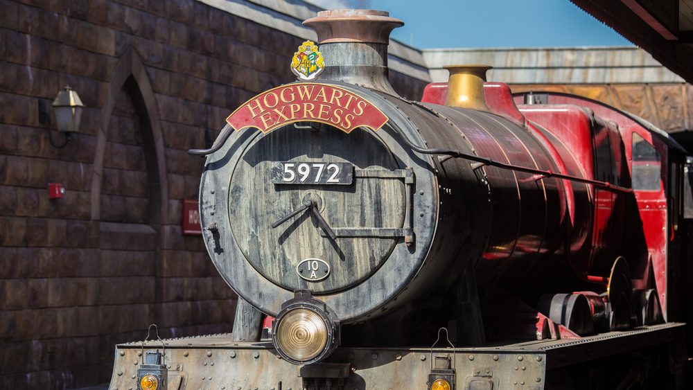 ORLANDO. USA. FLORIDA. APRIL. 2017: Hogsmeade. Hogwarts Express. The Wizarding World of Harry Potter. Universal Studios.