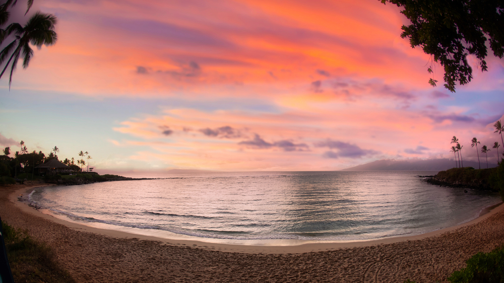 Sunset in Kapalua Bay, Maui