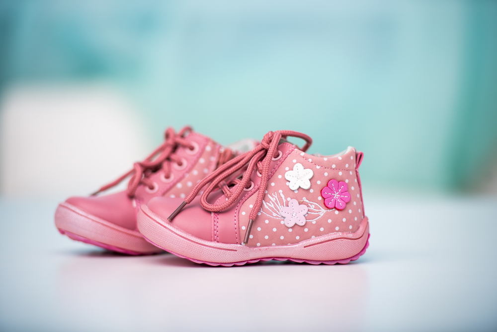 new pink shoes for a baby